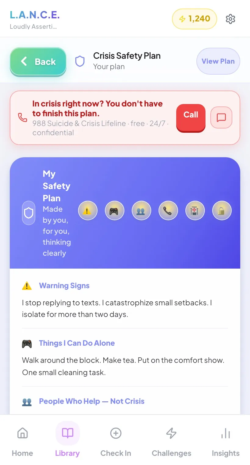 Share your progress securely with your therapist