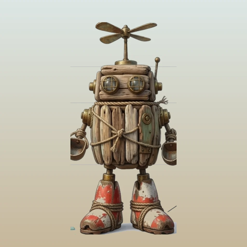 Barnacle — the shell-crusted robot who attaches and stays