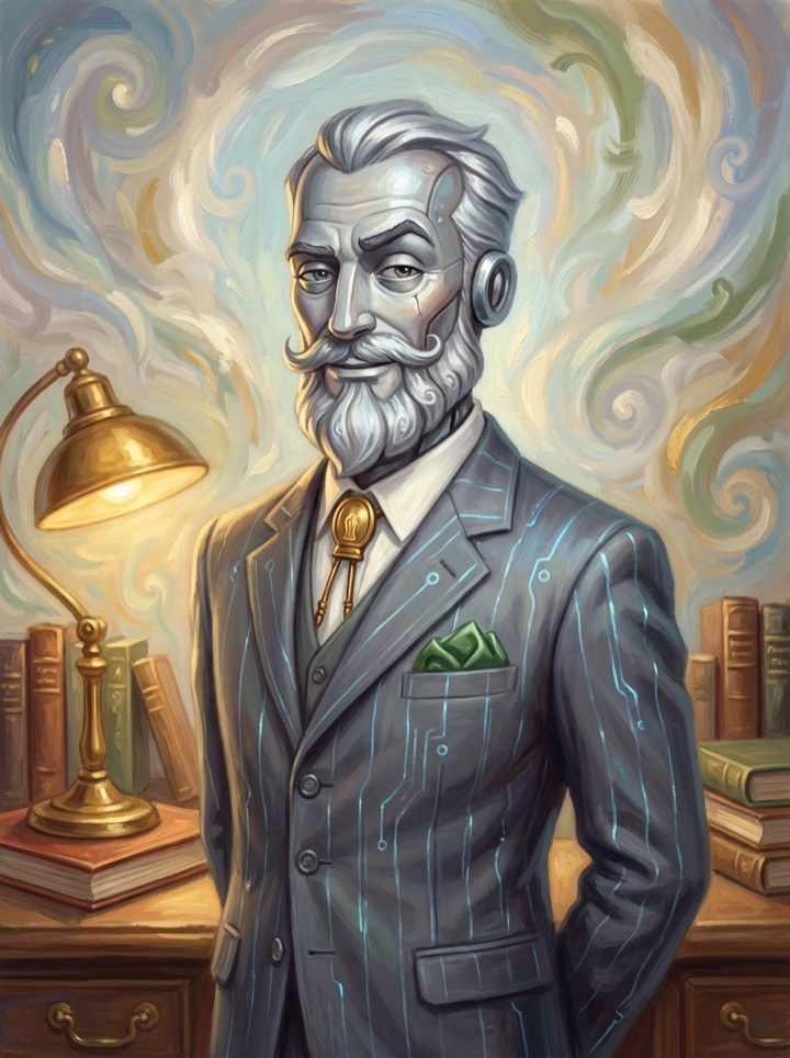 L.A.N.C.E. — the island's silver gentleman, painted