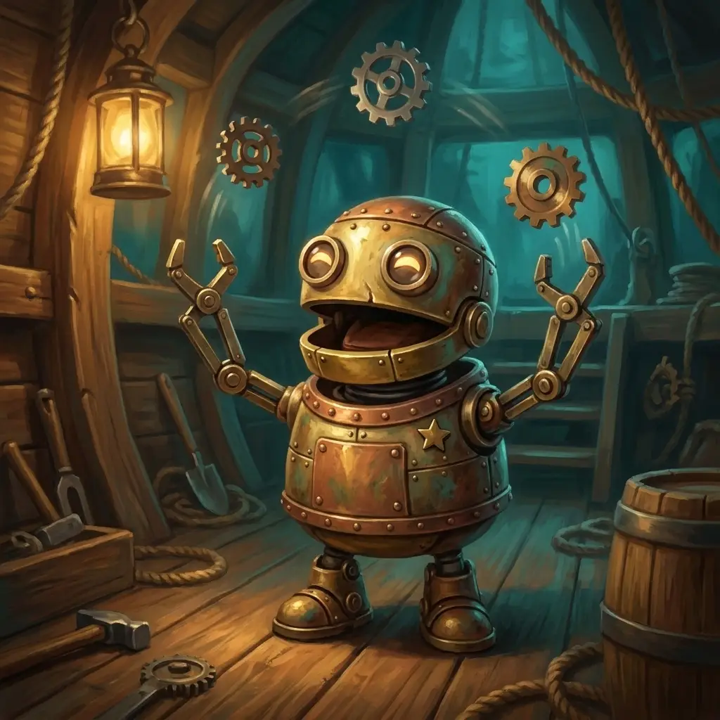 Jester — a small crane-armed robot juggling gears